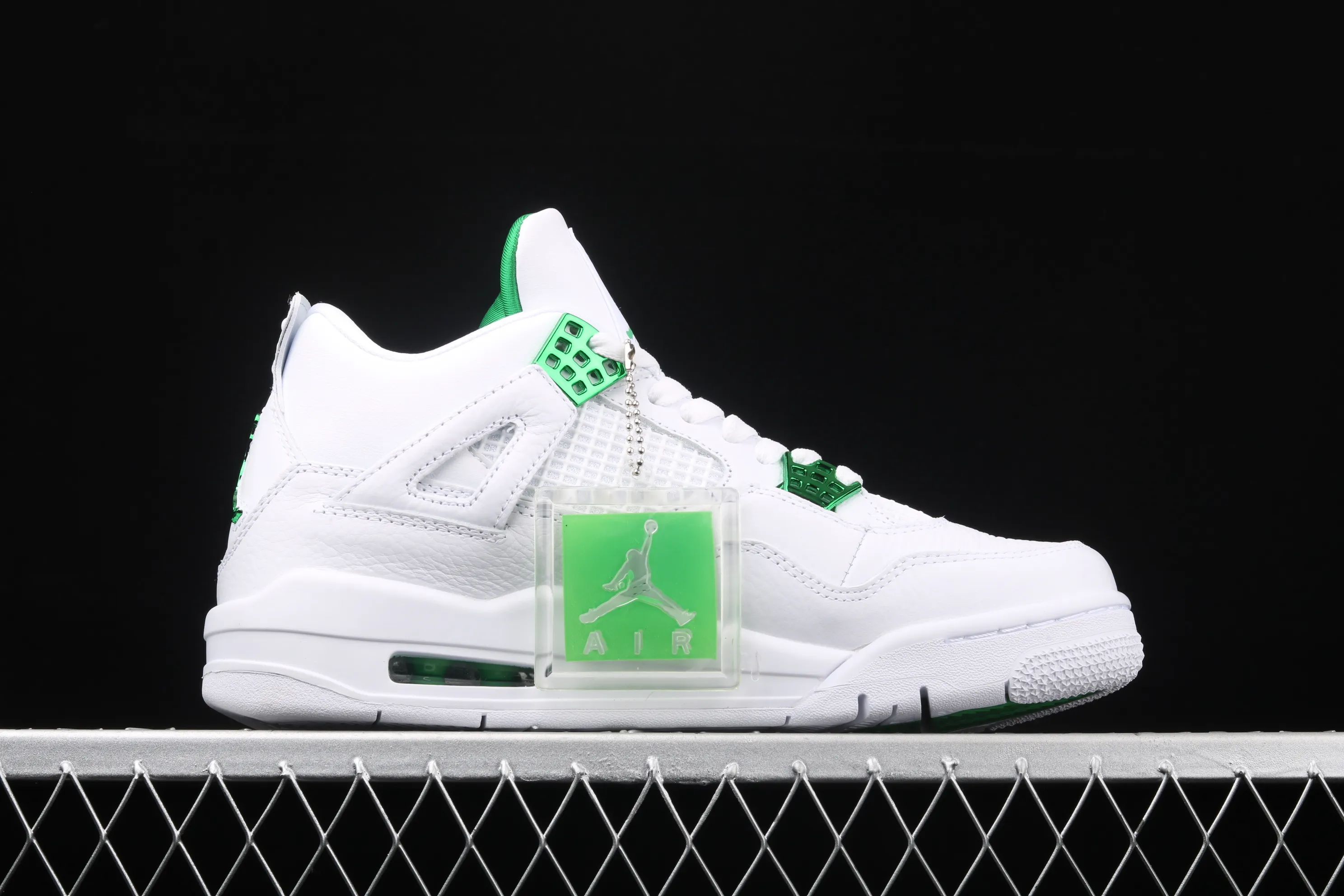 All categories Air Jordan Jordan series basketball shoes Air Jordan 4 Air Jordan 4 "Pine Green" AJ4 Joe 4 white and green CT8527-113